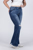 Feel The Music from Risen: High-Rise Tummy Control Flare Denim