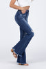 Feel The Music from Risen: High-Rise Tummy Control Flare Denim