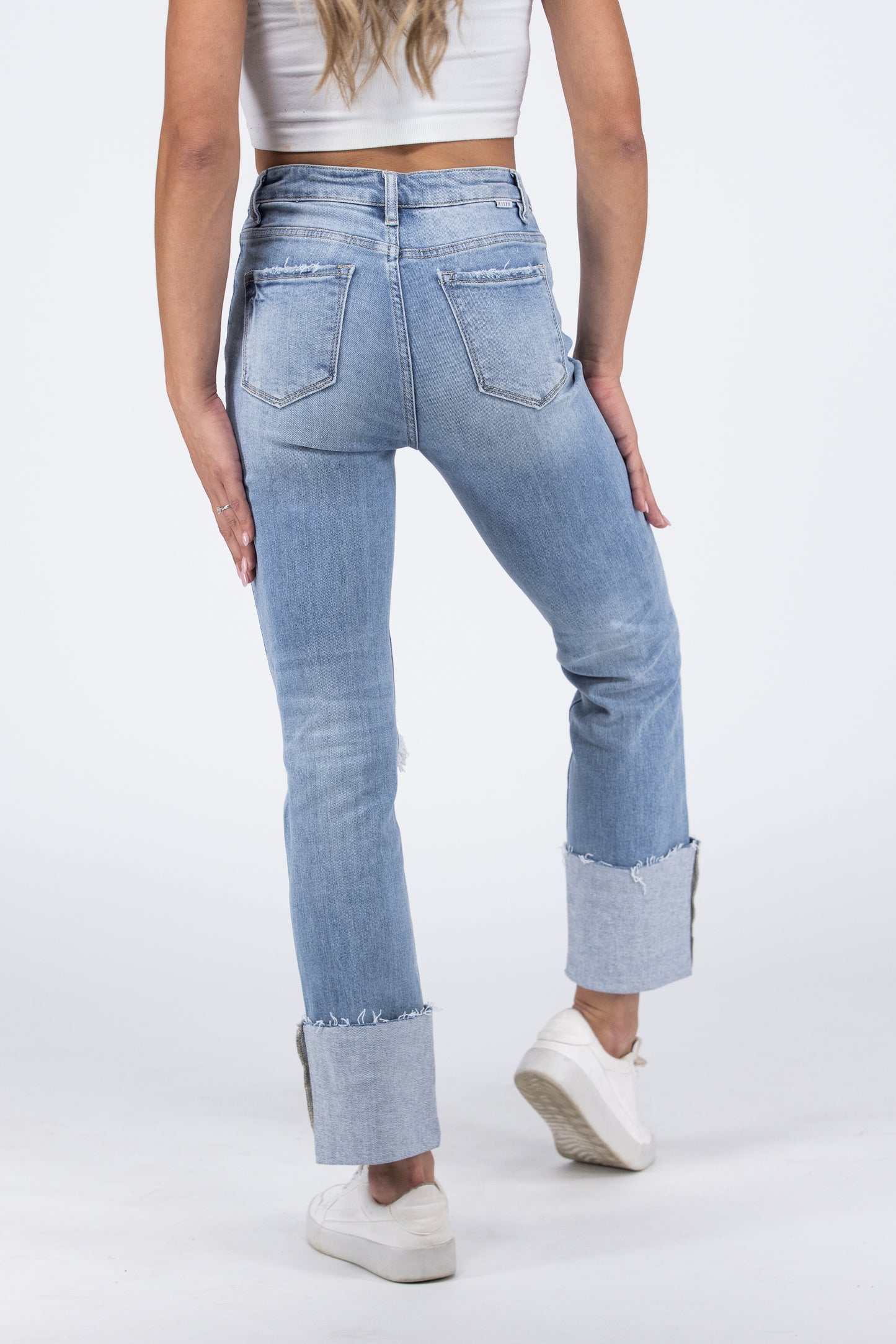 Be Adventurous from Risen: High-Rise Straight Leg Denim