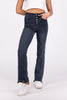 Into The Night from Judy Blue: High-Rise Button Fly Straight Leg Denim