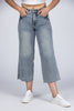 Promising Tomorrow from Judy Blue: Mid-Rise Tummy Control Crop Wide Leg Denim