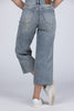 Promising Tomorrow from Judy Blue: Mid-Rise Tummy Control Crop Wide Leg Denim