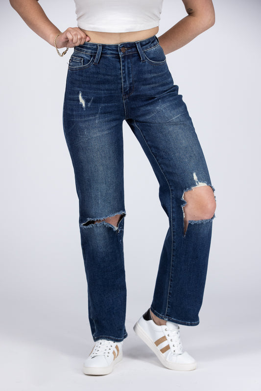 Weak in the Knees from Judy Blue: High-Rise Dad Denim