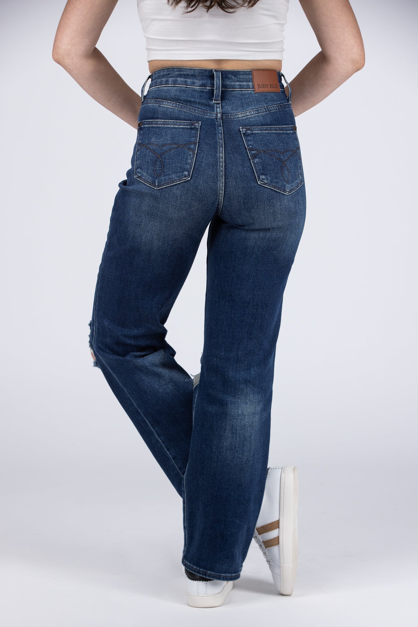 Weak in the Knees from Judy Blue: High-Rise Dad Denim