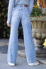 The Stevie from Judy Blue: High-Rise Side Seam Detail Retro Wide Denim