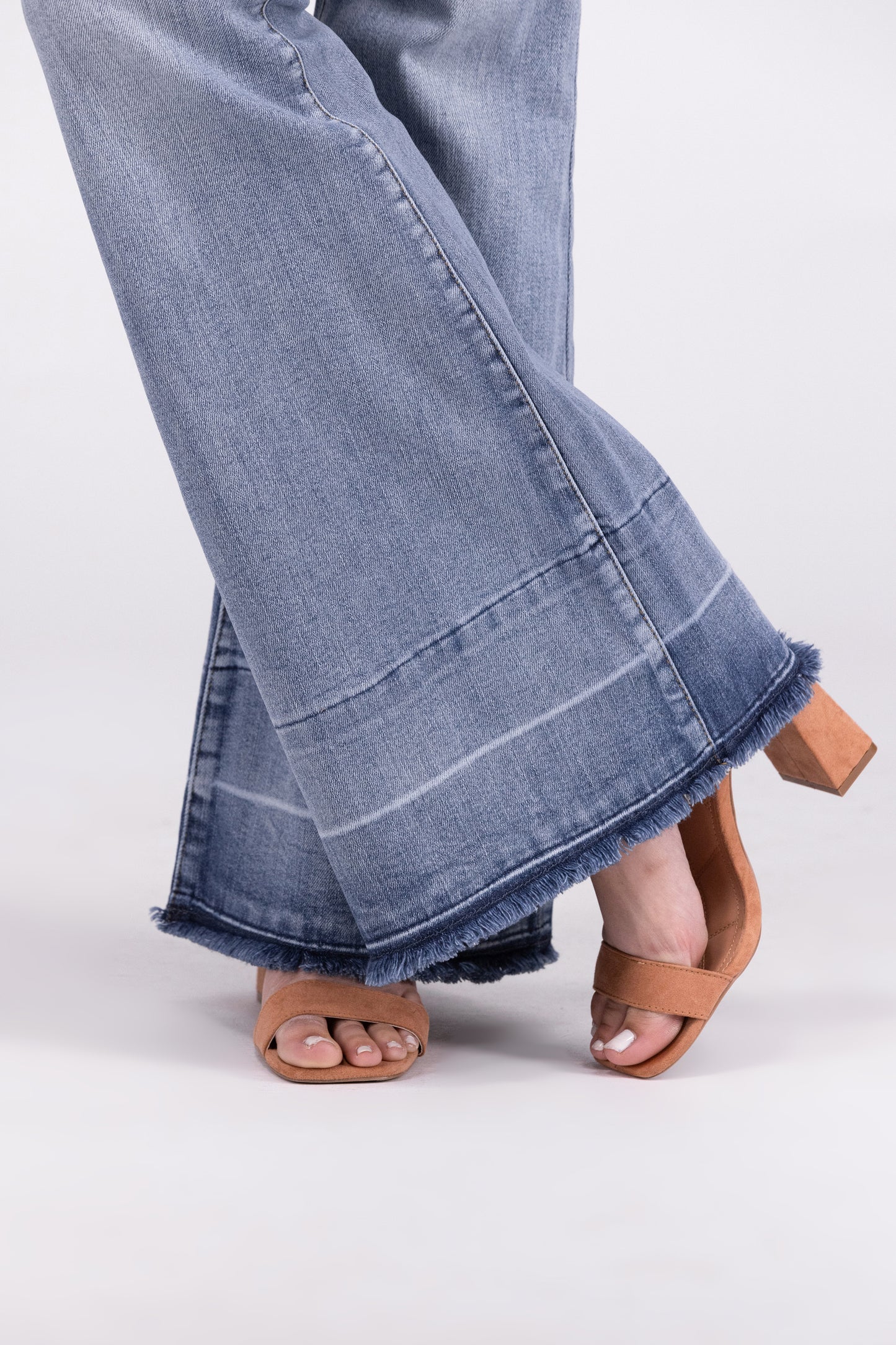 The Magnolia from Judy Blue: High-Rise Tummy Control Flare Denim