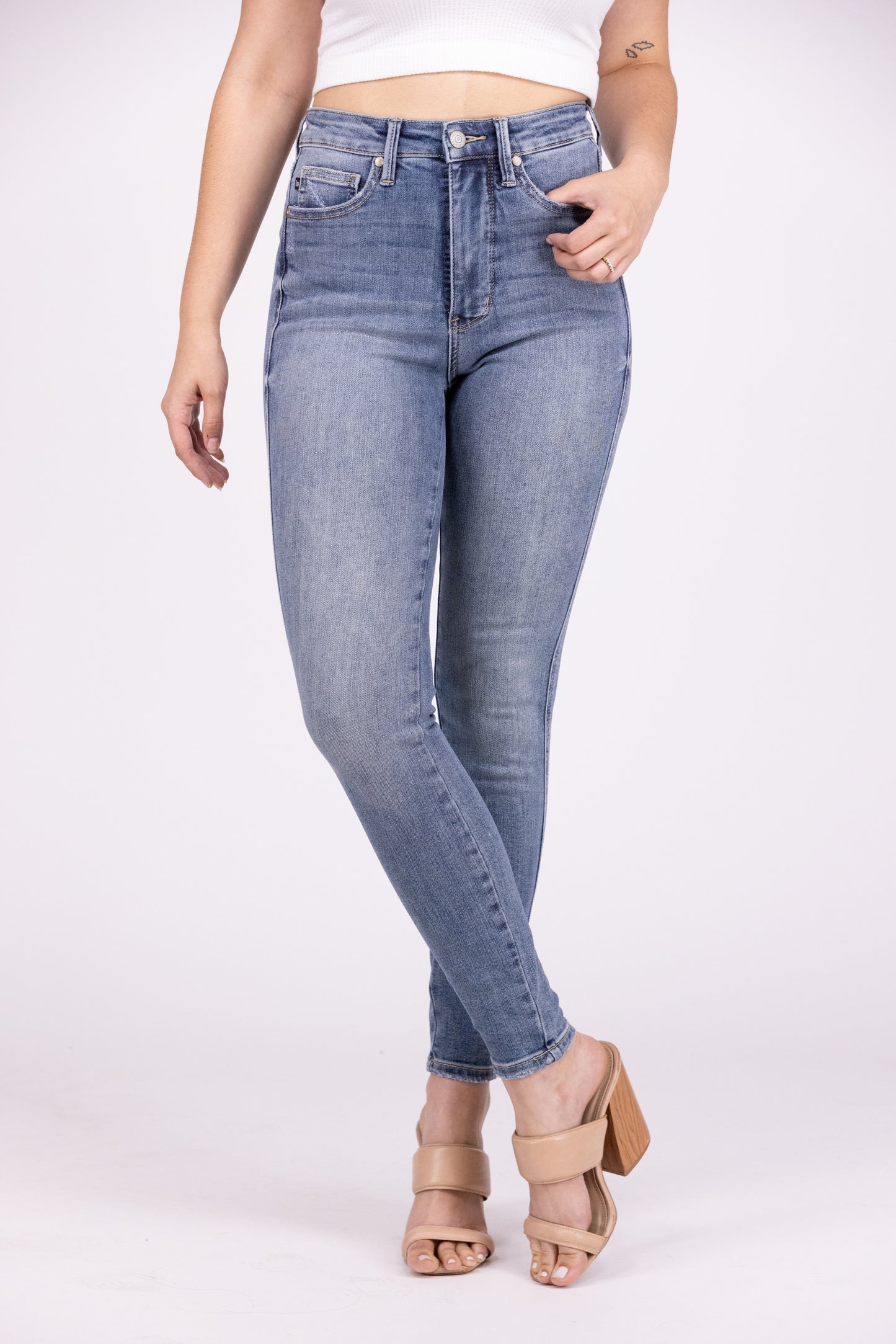 Don't Keep Secrets from Judy Blue: High-Rise Tummy Control Skinny Fit