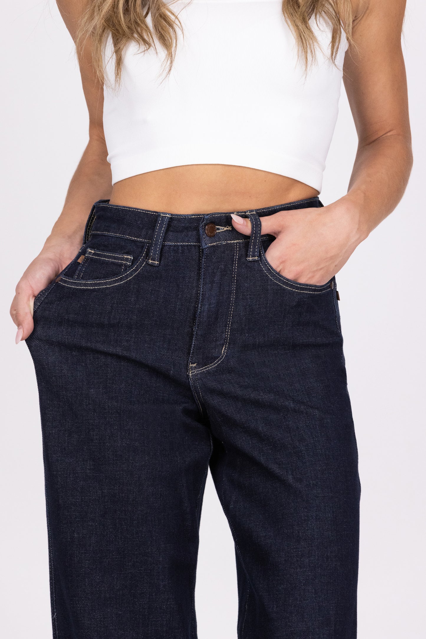 Be My Bestie from Judy Blue: High-Rise Tummy Control Retro Wide Leg Denim