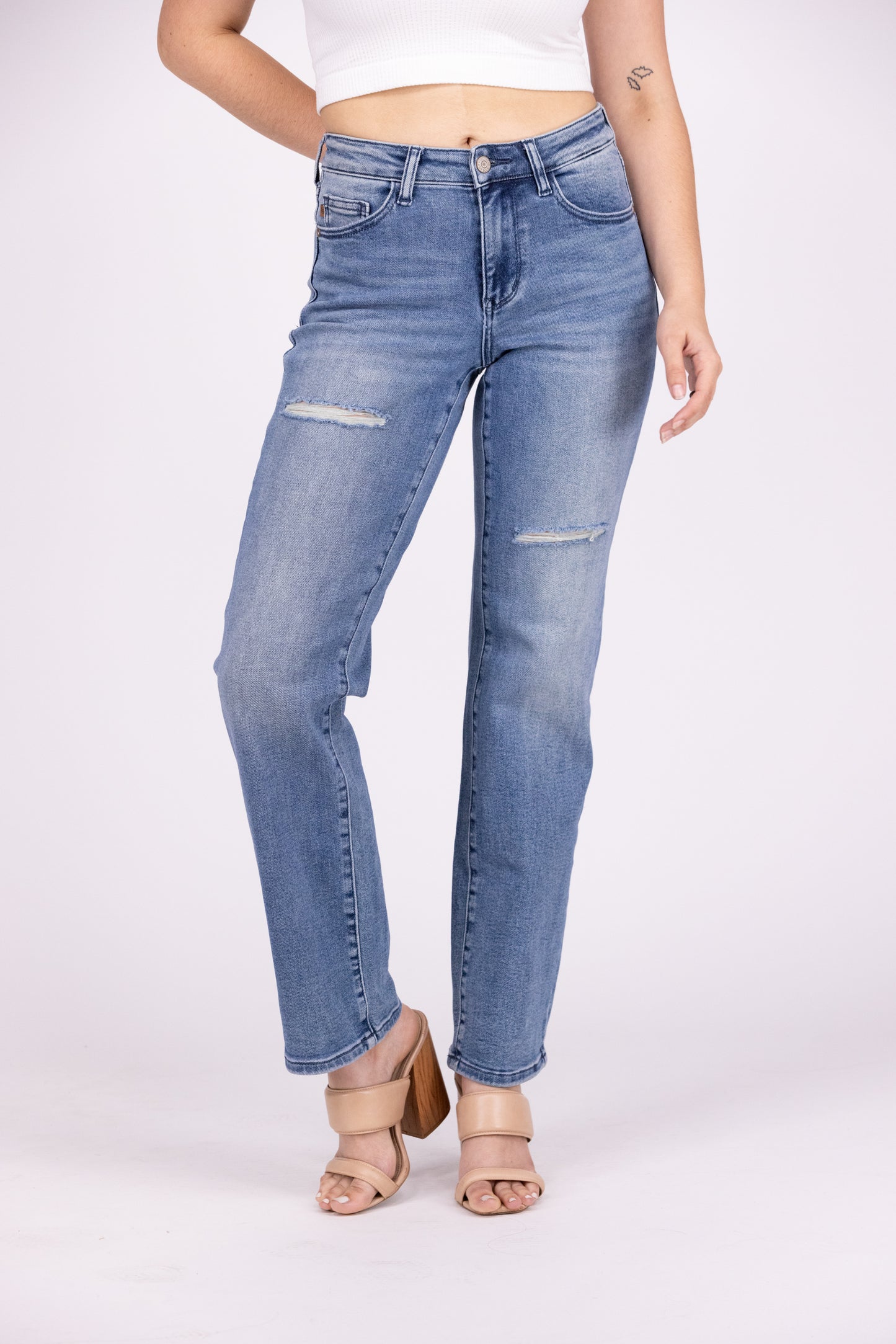 Be The One You Want From Judy Blue: Mid-Rise Dad Denim