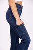 Getting Things Done from Judy Blue: High-Rise Cargo Bootcut Denim