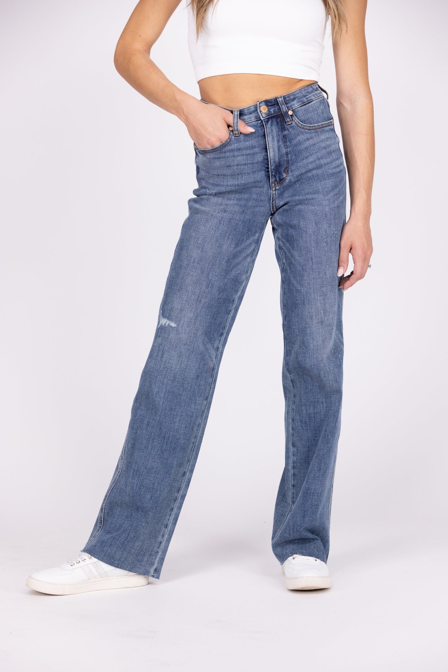 Love You Right From Judy Blue: High-Rise Tummy Control Straight Leg Denim