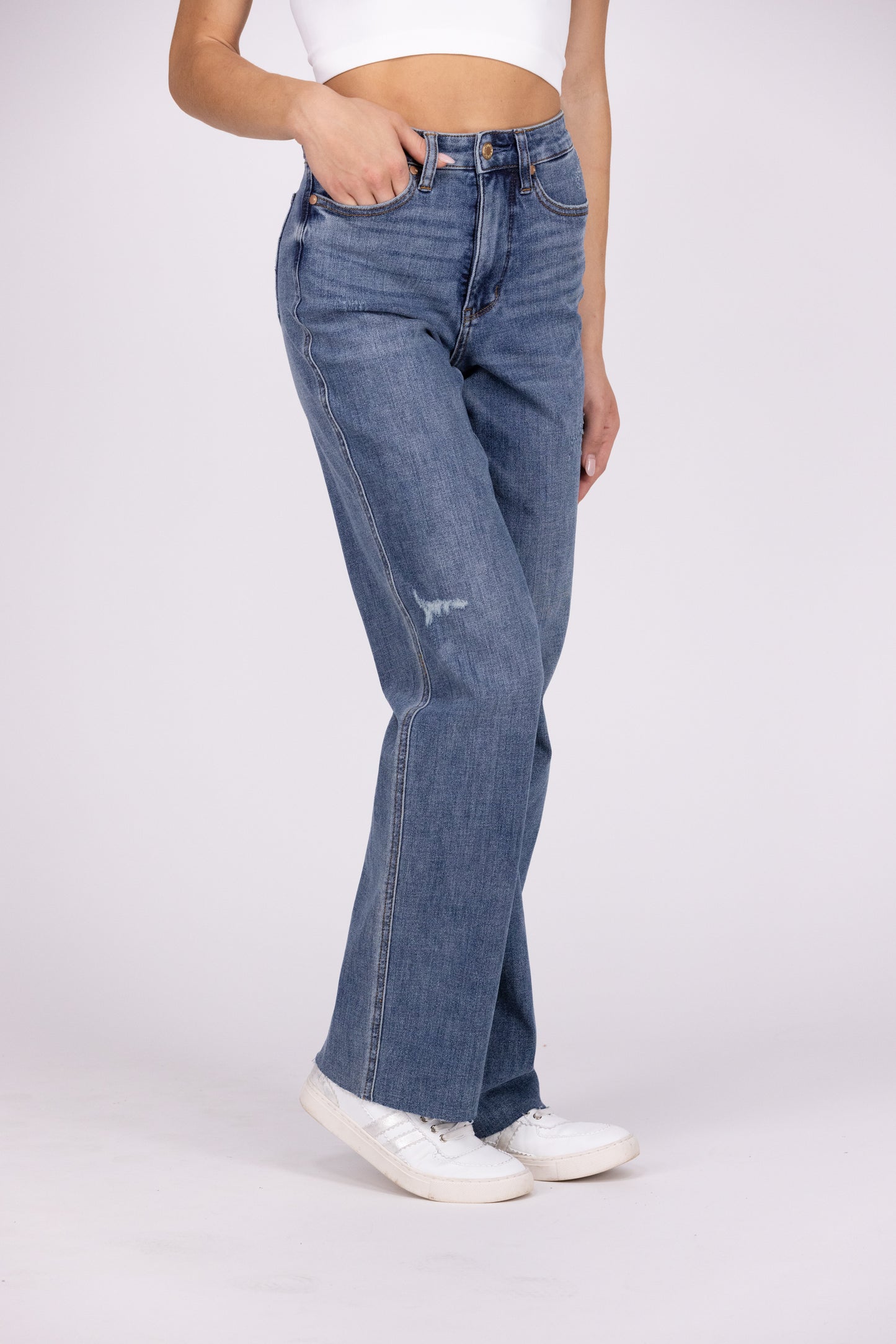 Love You Right From Judy Blue: High-Rise Tummy Control Straight Leg Denim