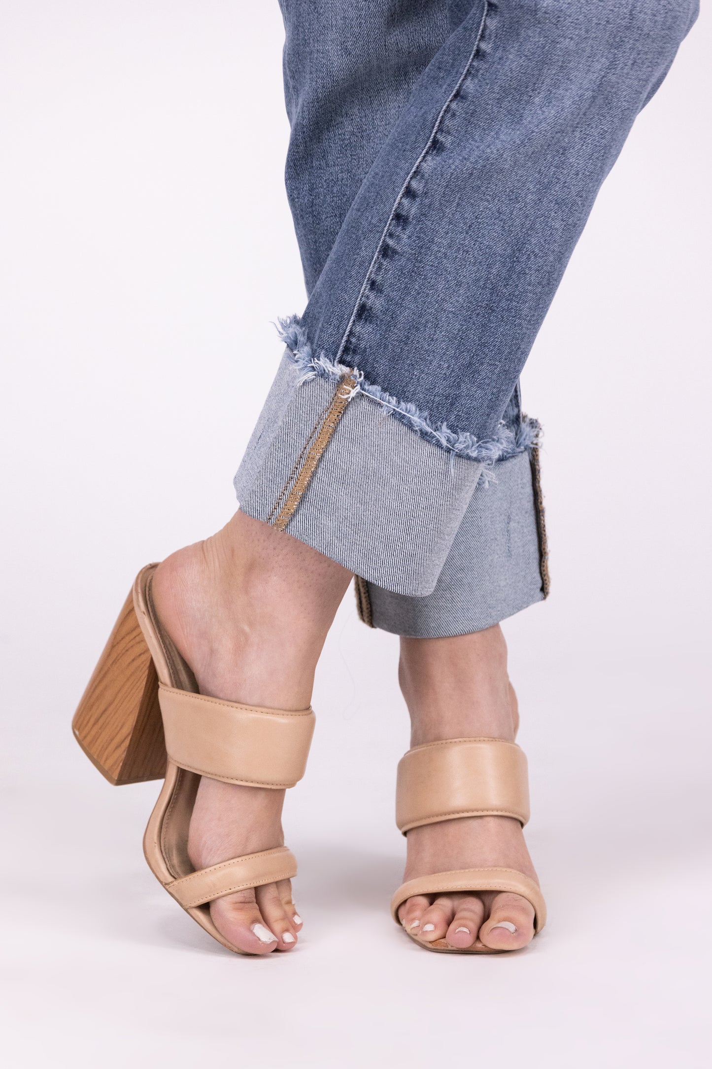 Upside Down From Risen: High-Rise Straight Leg Denim