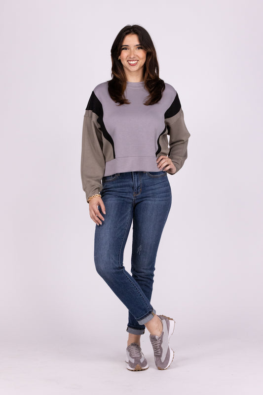 ALB Custom Bree Cropped Sweatshirt