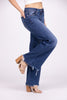 Walk The Path From Risen: Mid-Rise Wide Leg Denim