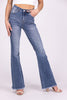 Jukebox Dancing From Risen: High-Rise Frayed Hem Flare Denim