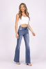 Jukebox Dancing From Risen: High-Rise Frayed Hem Flare Denim