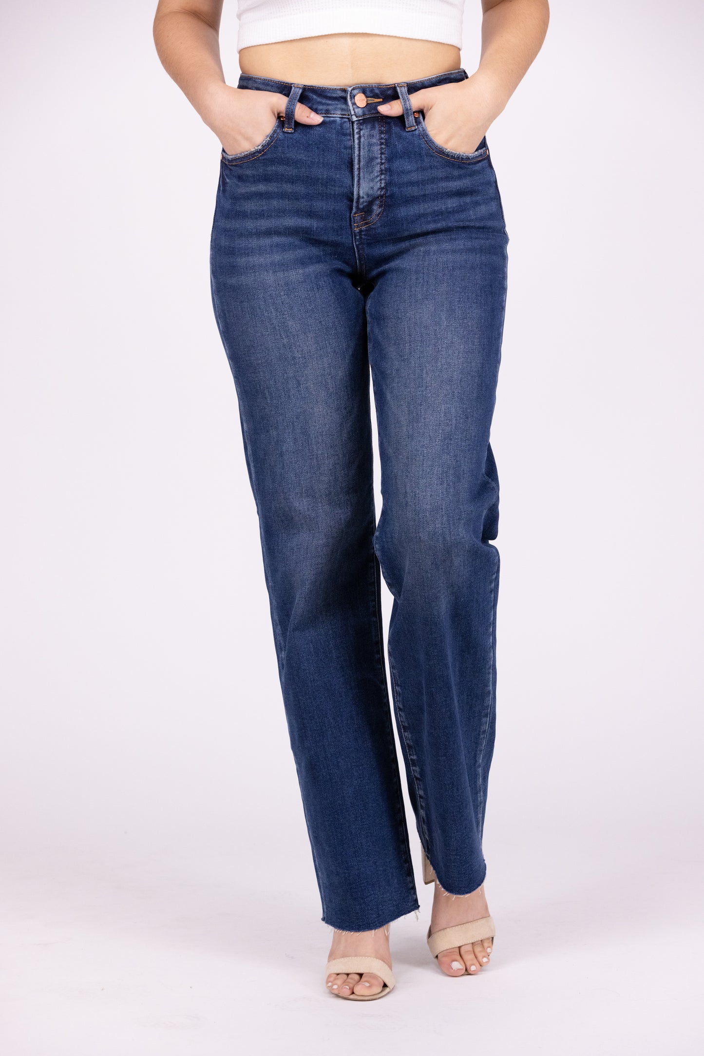 You Know It's True from Risen: High-Rise Tummy Control Straight Leg Denim