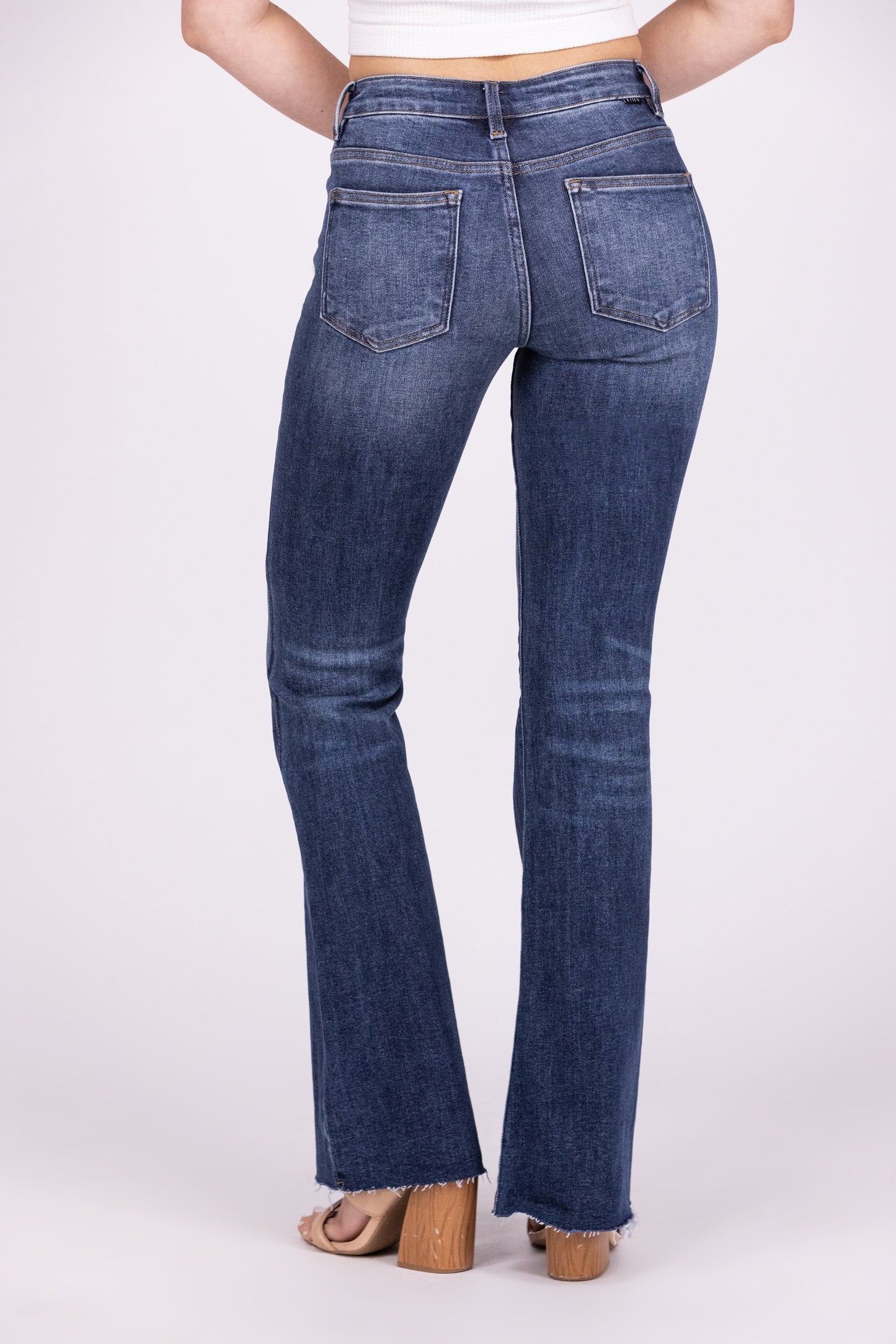 Feel The Fire from Risen: Mid-Rise Flare Denim