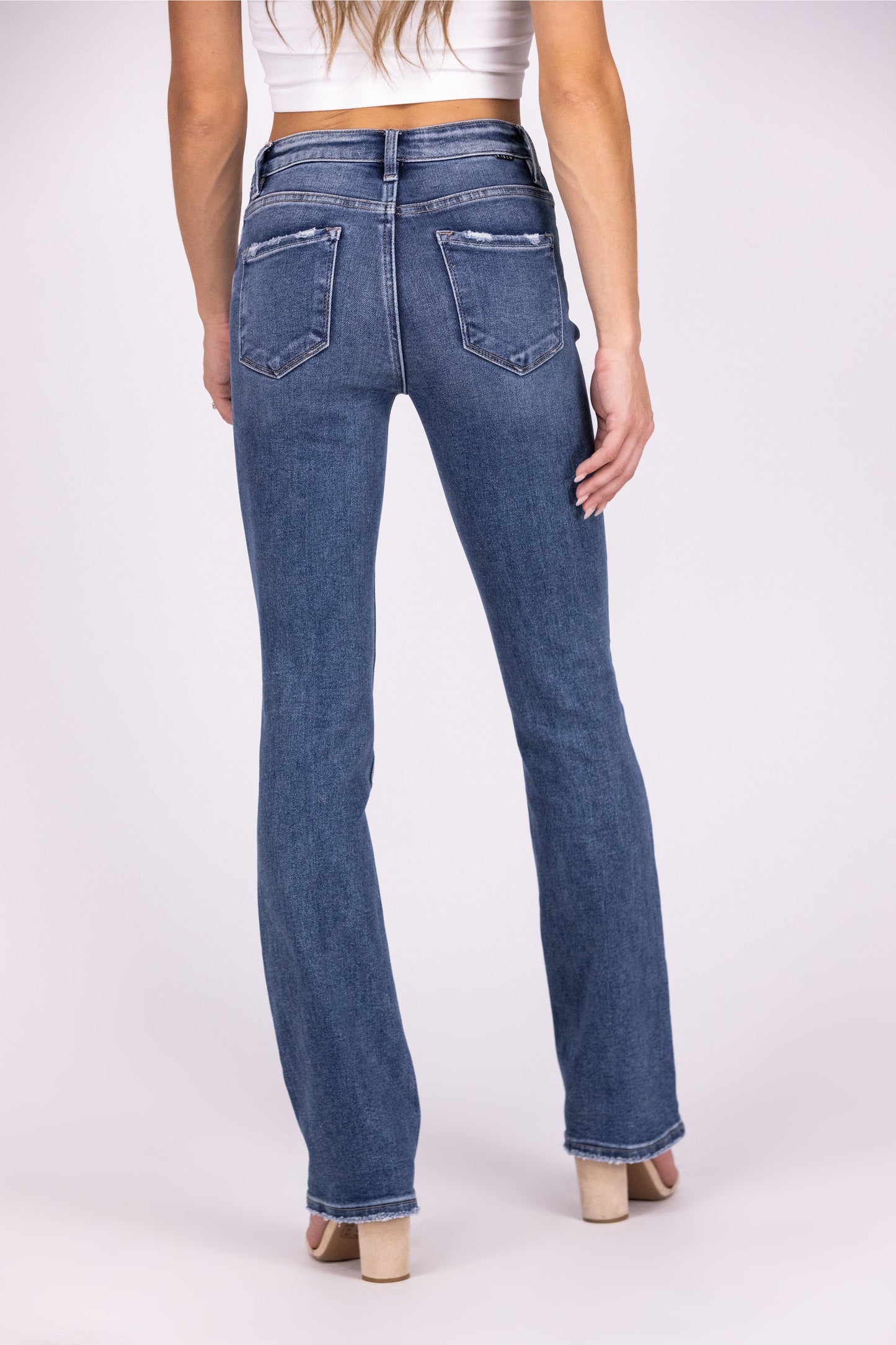 Days Into Nights From Risen: High-Rise Tummy Control Straight Denim