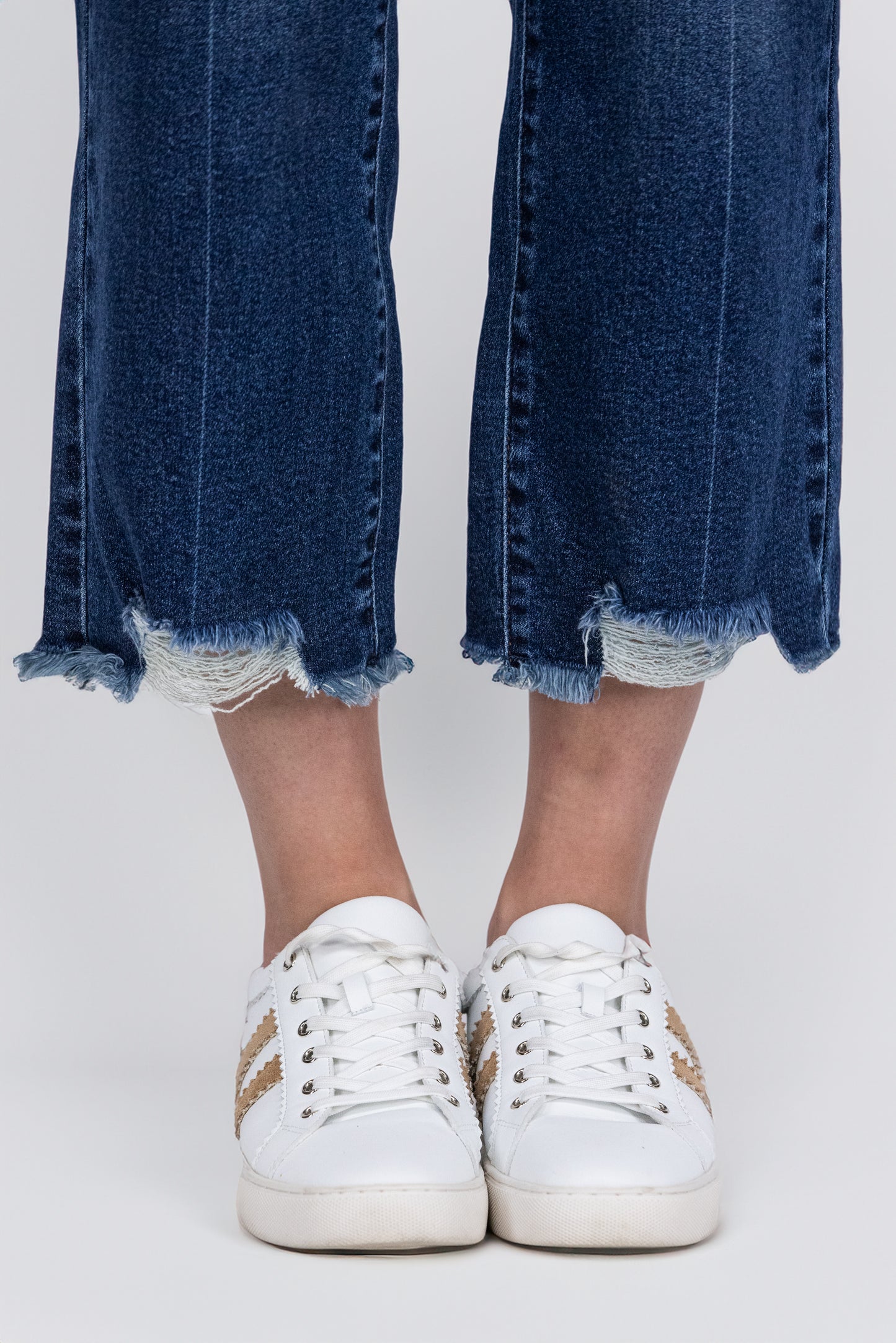 All About The Now From Judy Blue: High-Rise Button Fly Crop Wide Leg Denim