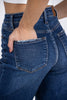 All About The Now From Judy Blue: High-Rise Button Fly Crop Wide Leg Denim