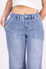 Yesterday Once More From Lovervet: High-Rise Utility Wide Leg Denim