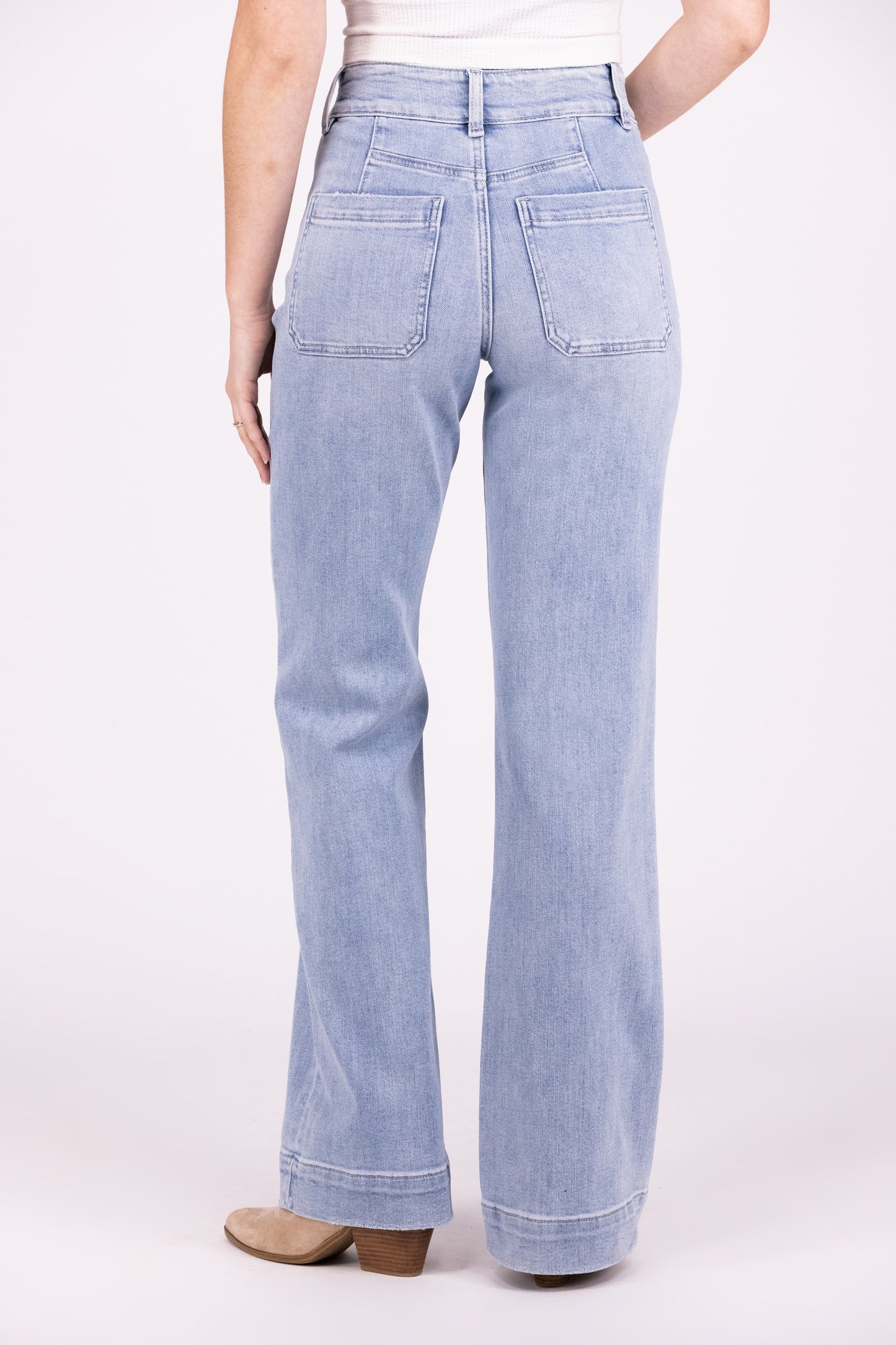 Learn From The Past From Flying Monkey: High-Rise 90's Vintage Flare Denim