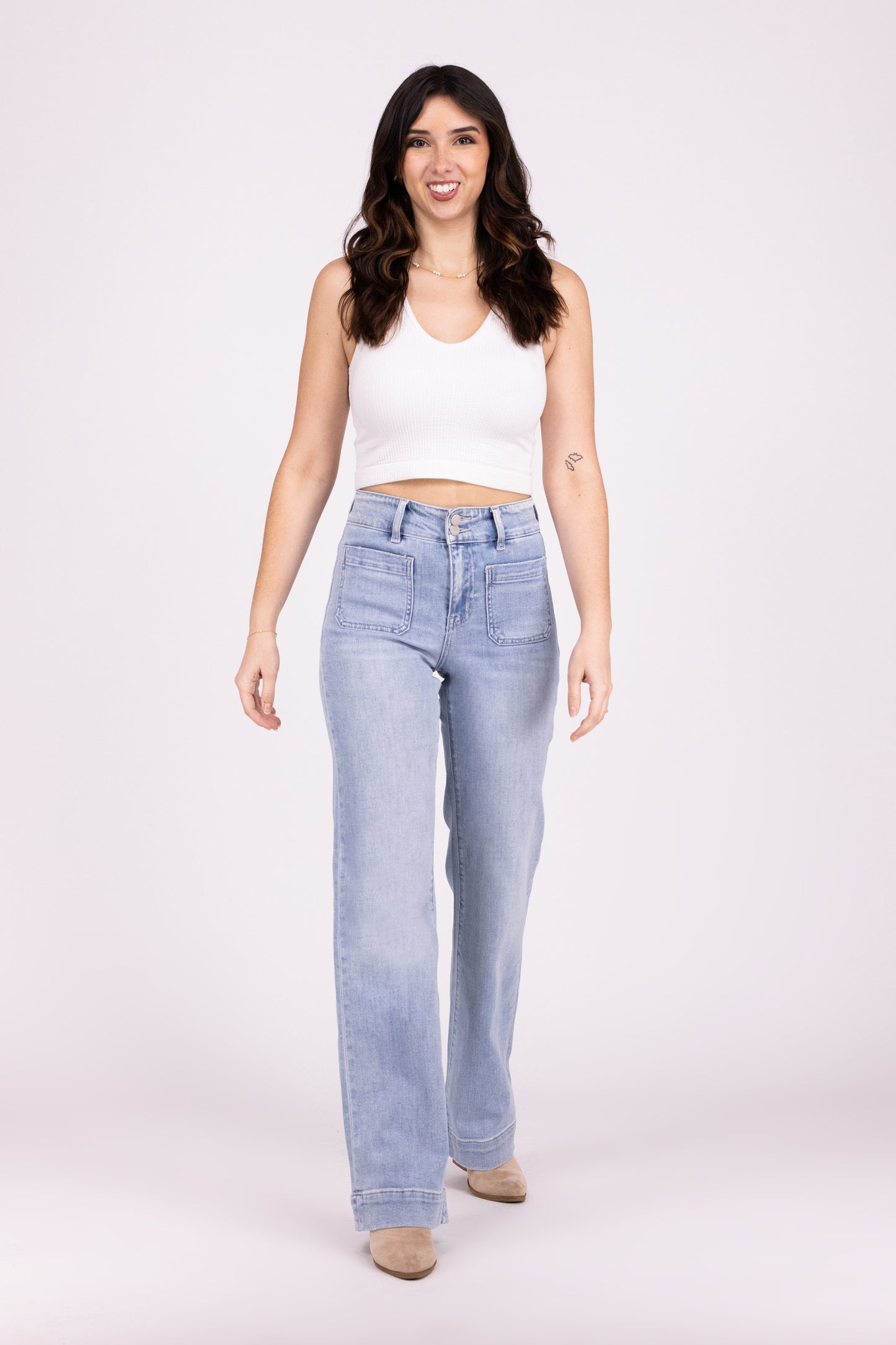 Learn From The Past From Flying Monkey: High-Rise 90's Vintage Flare Denim