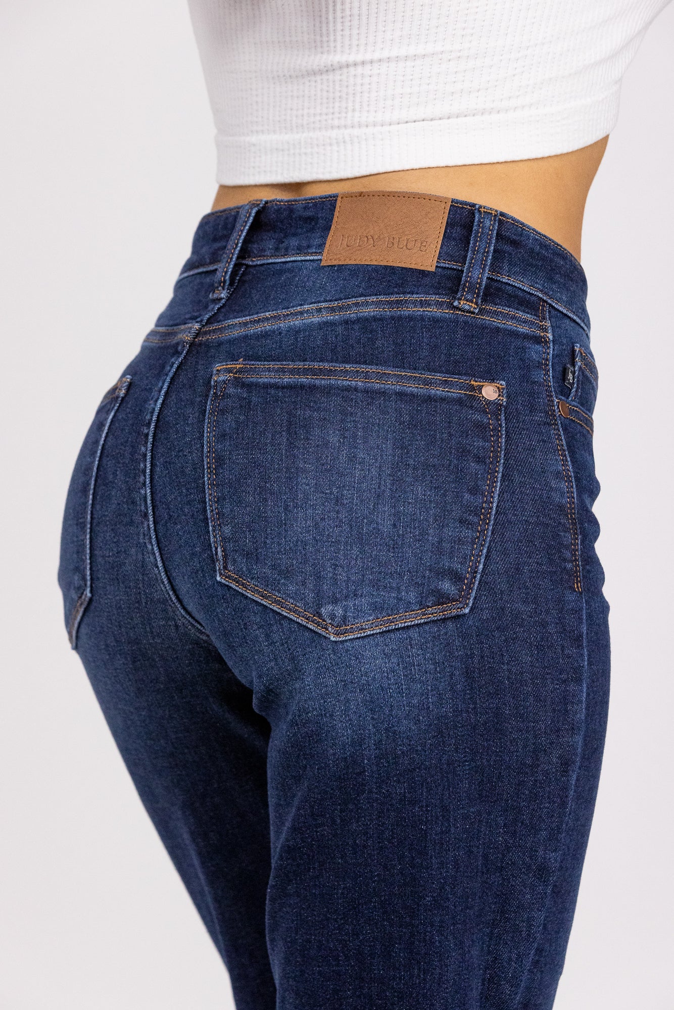 Love In The Moment from Judy Blue: Mid-Rise Straight Leg Denim