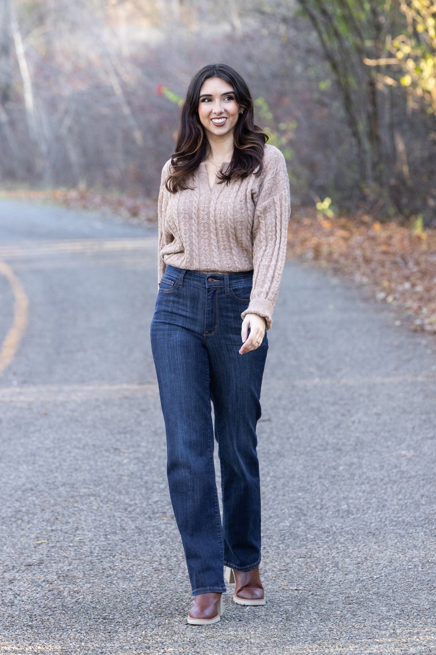 The Nadine from Judy Blue: High-Rise Straight Leg Denim