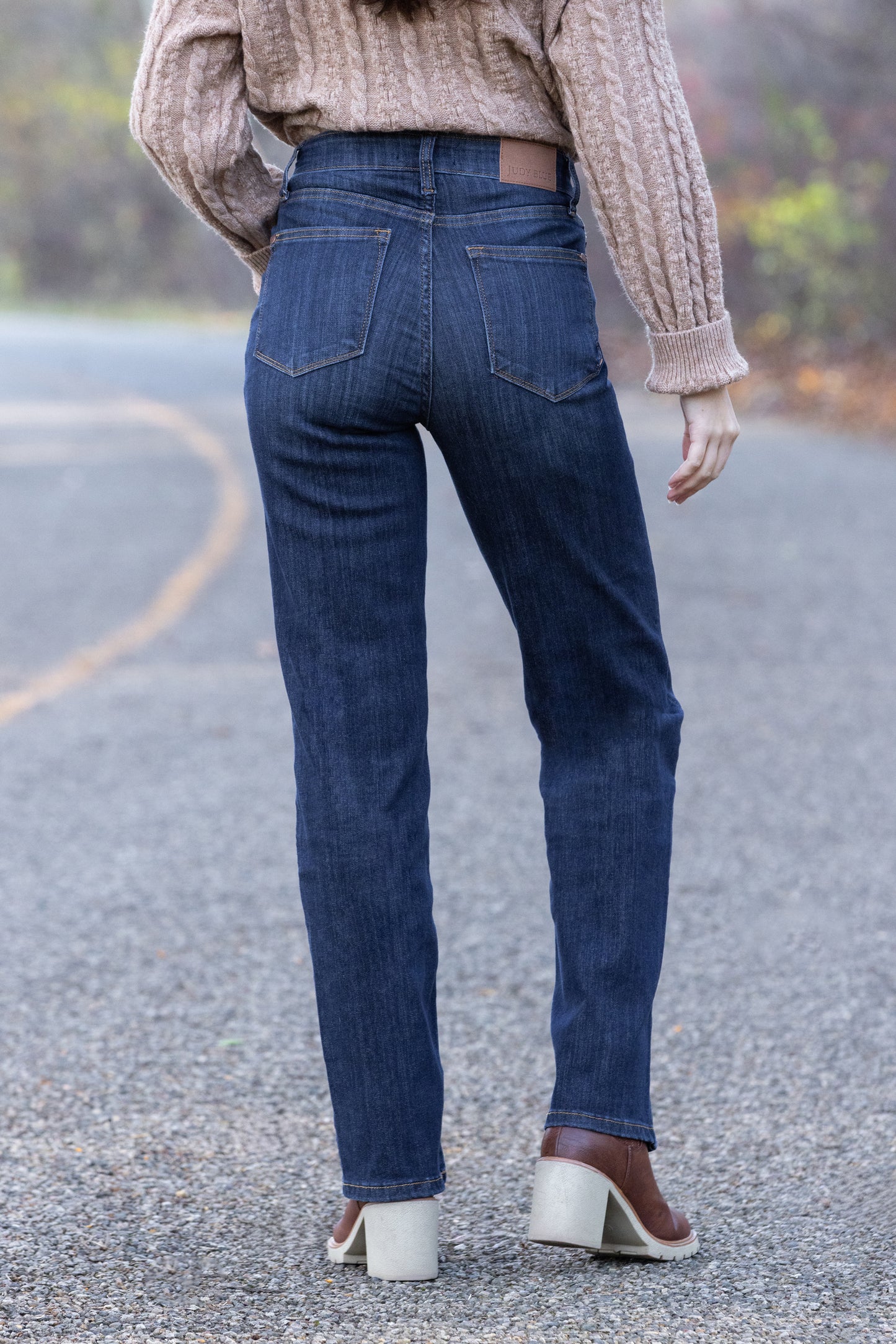 The Nadine from Judy Blue: High-Rise Straight Leg Denim