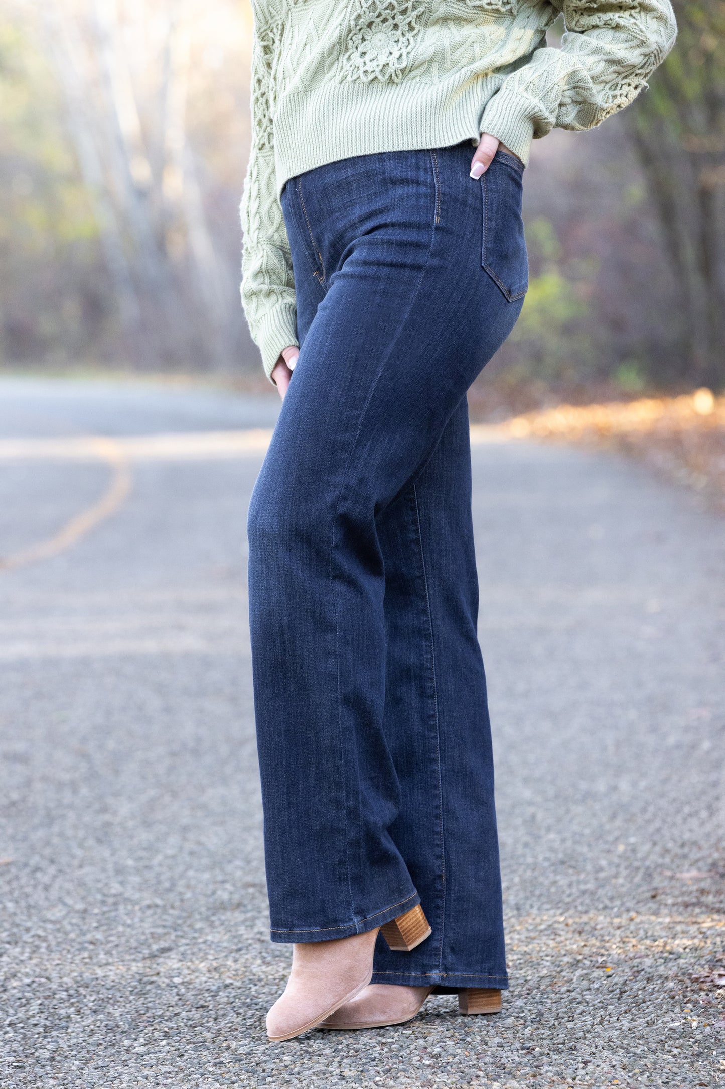 The Nadine from Judy Blue: High-Rise Straight Leg Denim