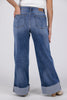 The Max from Judy Blue: High-Rise Retro Wide Leg w/Cuff Denim