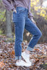 The Jasmine from Judy Blue: Mid-Rise Vintage Wash Boyfriend w/Cuff Denim