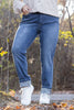 The Jasmine from Judy Blue: Mid-Rise Vintage Wash Boyfriend w/Cuff Denim