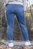 The Jasmine from Judy Blue: Mid-Rise Vintage Wash Boyfriend w/Cuff Denim