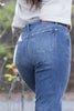 The Jasmine from Judy Blue: Mid-Rise Vintage Wash Boyfriend w/Cuff Denim