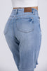 Make The Most Of Tonight from Judy Blue: High-Rise Rigid Magic 90's Straight Leg Denim