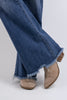 Raise A Glass from Judy Blue: Mid-Rise Button Fly Flare Denim