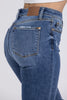 Raise A Glass from Judy Blue: Mid-Rise Button Fly Flare Denim