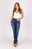 The Angie from Judy Blue: High-Rise Vintage Wash Thermal Straight Leg Denim