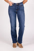 The Angie from Judy Blue: High-Rise Vintage Wash Thermal Straight Leg Denim