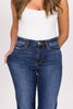 The Angie from Judy Blue: High-Rise Vintage Wash Thermal Straight Leg Denim