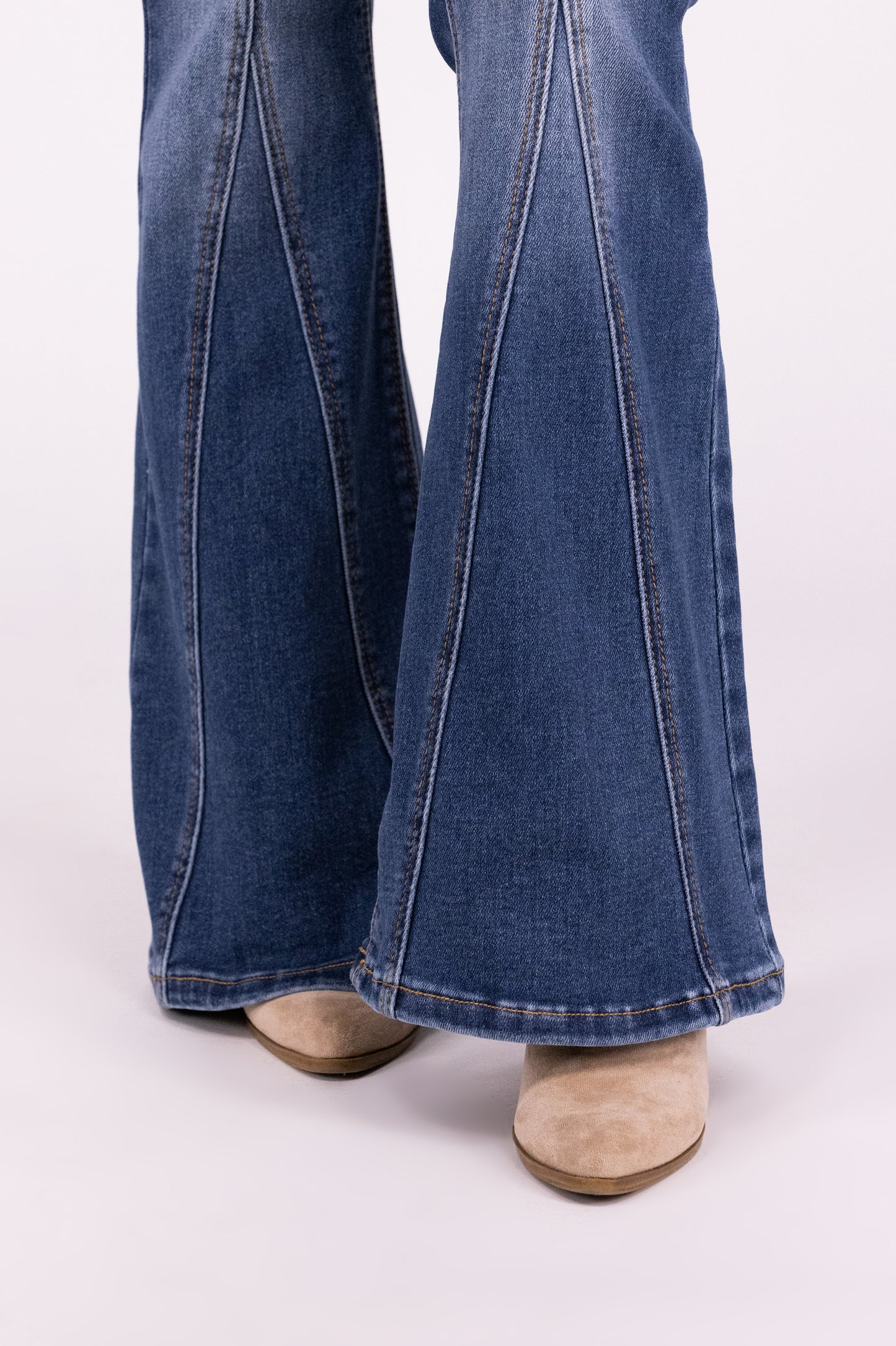 Wide Open Spaces From Risen: High-Rise Flare Denim