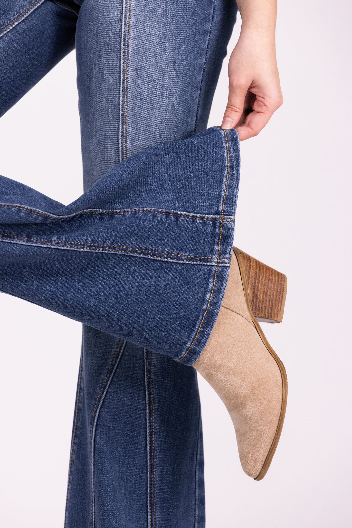 Wide Open Spaces From Risen: High-Rise Flare Denim