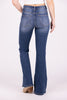 Wide Open Spaces From Risen: High-Rise Flare Denim