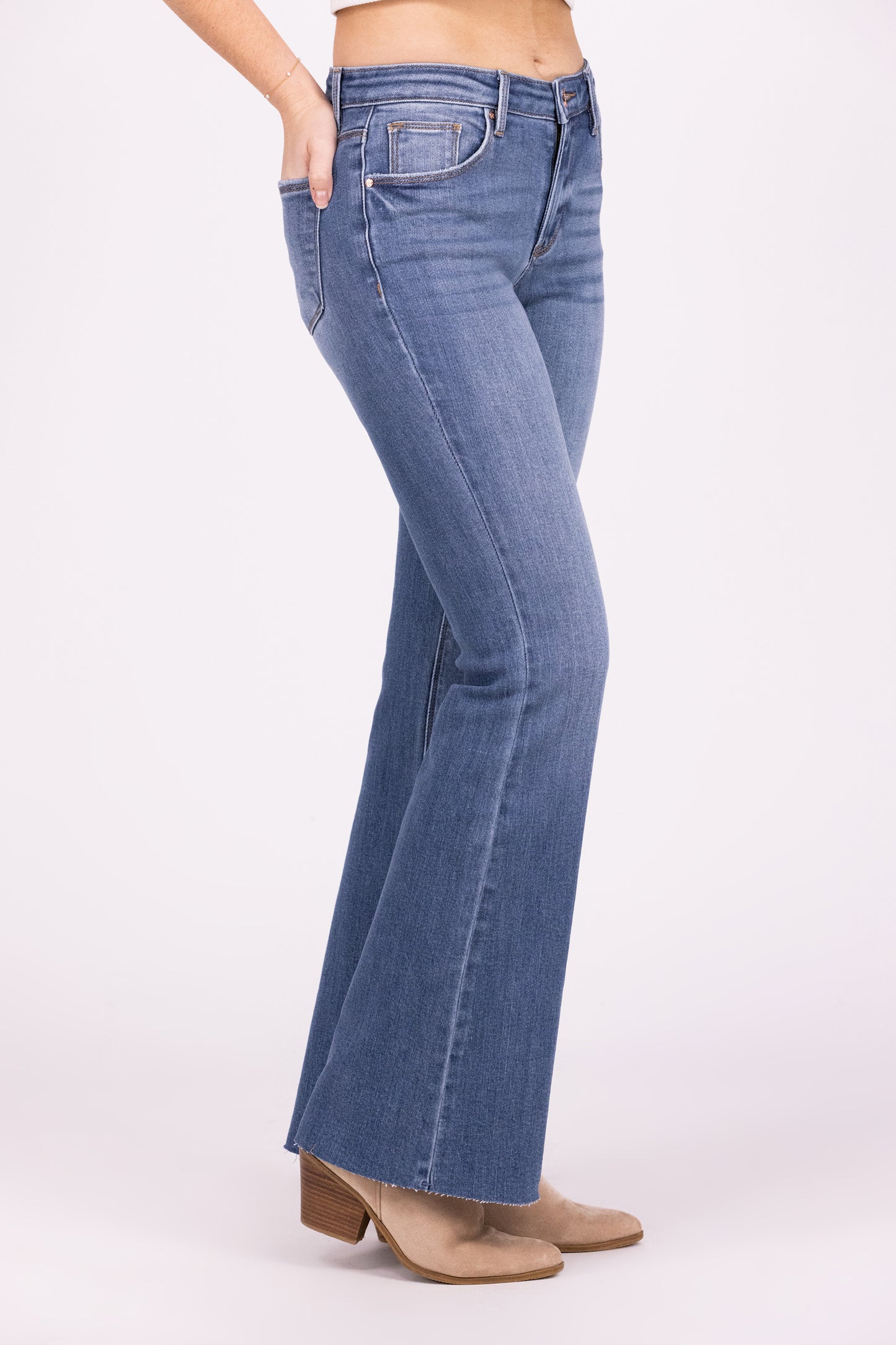 It's Yours To Love From Risen: Mid-Rise Flare Denim