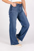 The Regina from Judy Blue: Mid-Rise Wide Leg w/Tint Denim