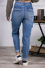 The Harlee from Judy Blue: High-Rise Cuffed Cargo Denim Jogger